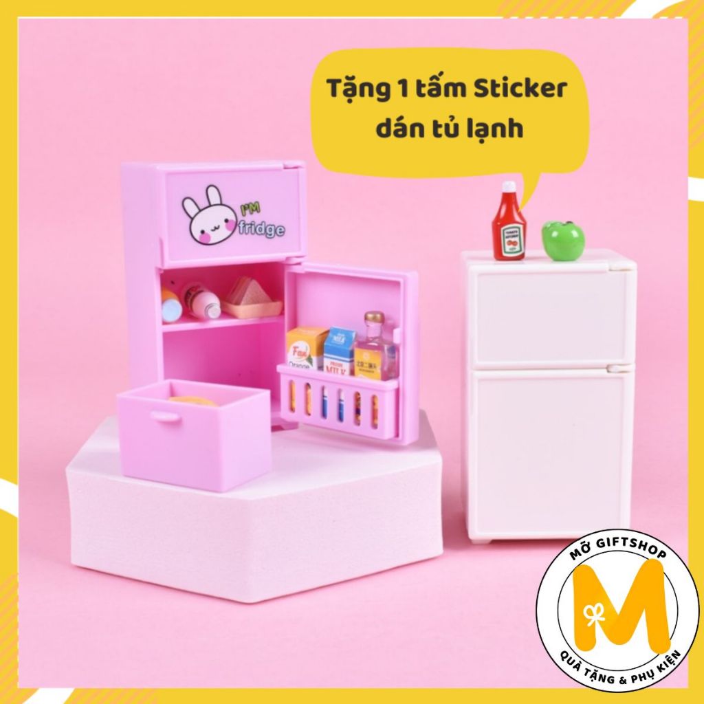 Tủ lạnh mini mô hình đồ chơi trang trí