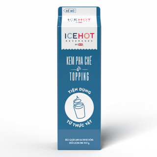 Kem pha chế topping icehot hộp 907g