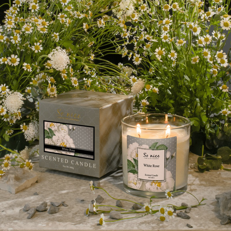 NẾN THƠM SO NICE WHITE ROSE : 230g - 400g