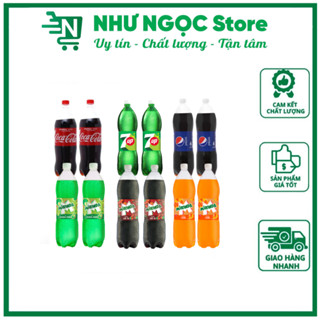  COMBO 2 CHAI - Nước Ngọt Có Gas Mirinda Soda Kem  Mirinda Cam  Mirinda Xá Xị  7Up  Pepsi  Coca Chai 1.5L 