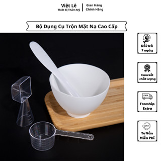 Bộ Bát, Thìa , Chổi Trộn Đắp Mặt Nạ 5 Món , Bộ Dụng Cụ Đắp Mặt Nạ - Hàng Cao Cấp