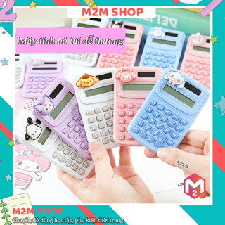 Máy tính cầm tay mini bỏ túi nhiều hình gấu thỏ dễ thương xinh xắn vói màn hình 8 số cho học sinh
