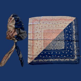 Khăn turban lụa vuông size 70x70cm - Maben