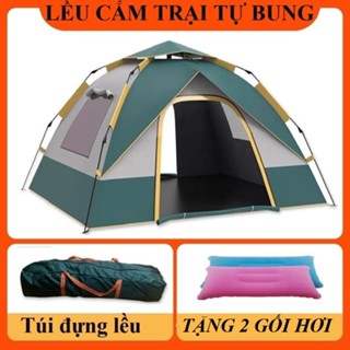 Lều Cắm Trại Du Lịch Dã Ngoại, Liều Phượt Tự Bung 4 đến 6 người Chống Thấm Nước Chống Muỗi Gấp Gọn Tiện Lợi