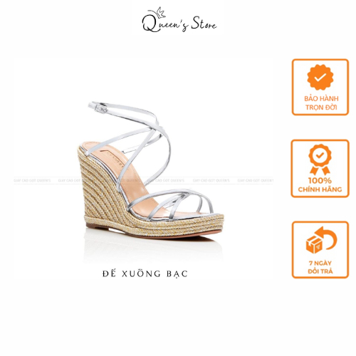 Giày Đế Xuồng Nữ Dây Bạc Mảnh Cao Cấp êm tôn dáng chắc chân cao 8-10P