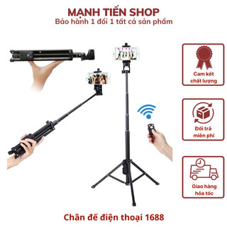 Chân đế điện thoại 1688 kết hợp selfie cầm tay