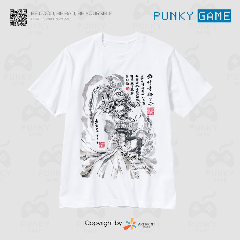 Áo thun Touhou Project Black Art ngắn tay