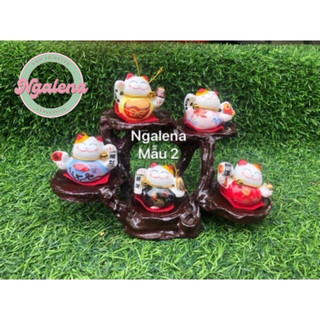 Kệ gỗ kê mèo, ngũ phúc (5 chỗ- 4 chỗ)