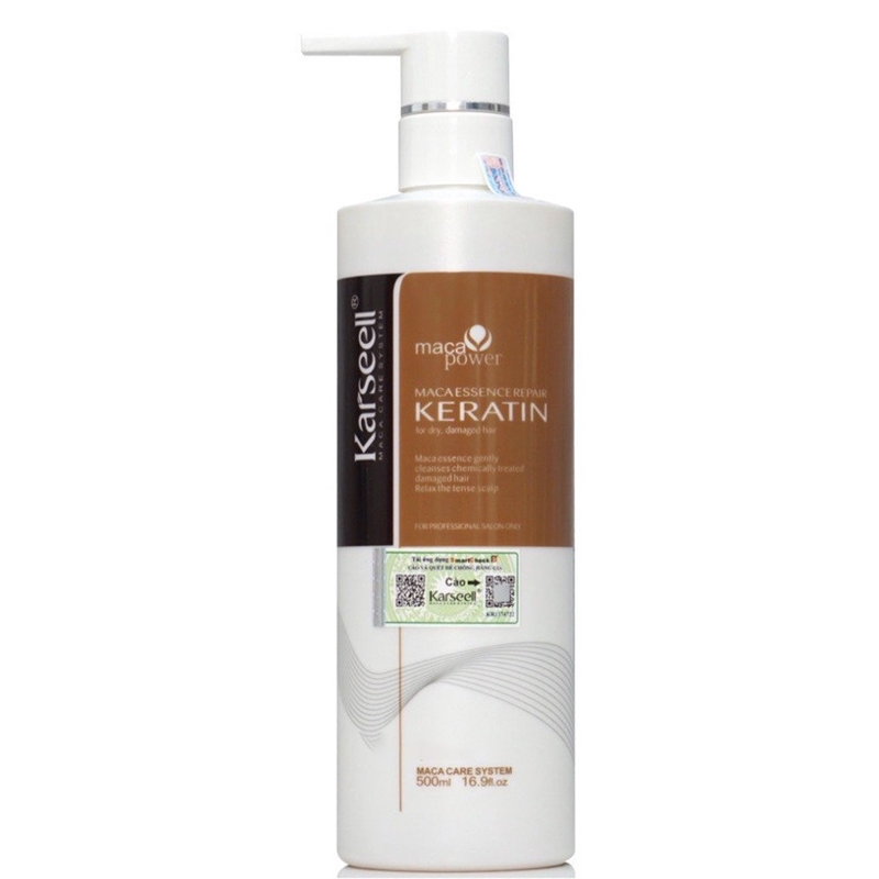 Kem Ủ Tóc Keratin KARSEELL 500ML Phục Hồi Tóc Khô Xơ Hư Tổn Nặng Do Làm Hóa Chất Siêu Mềm Mượt Hương Nước Hoa