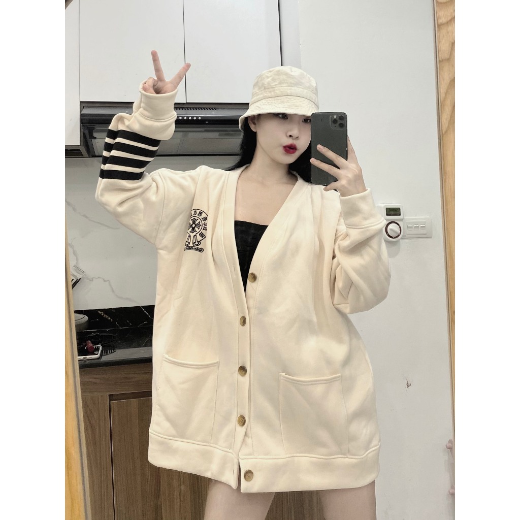 TÔNG HỢP MẪu Áo khoác CARDIGAN in chữ thiết kế kèm họa tiết siêu hot cho các nàng thơ diện phố 2023