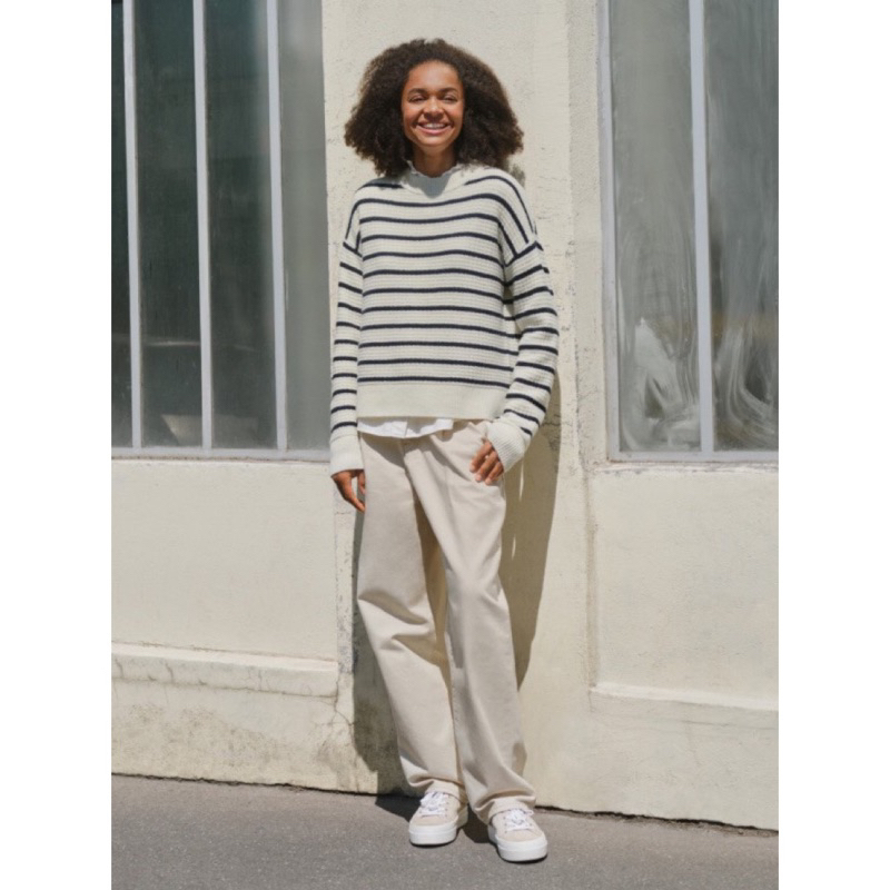 Áo Uni*** tay dài gân sọc xuất xịn