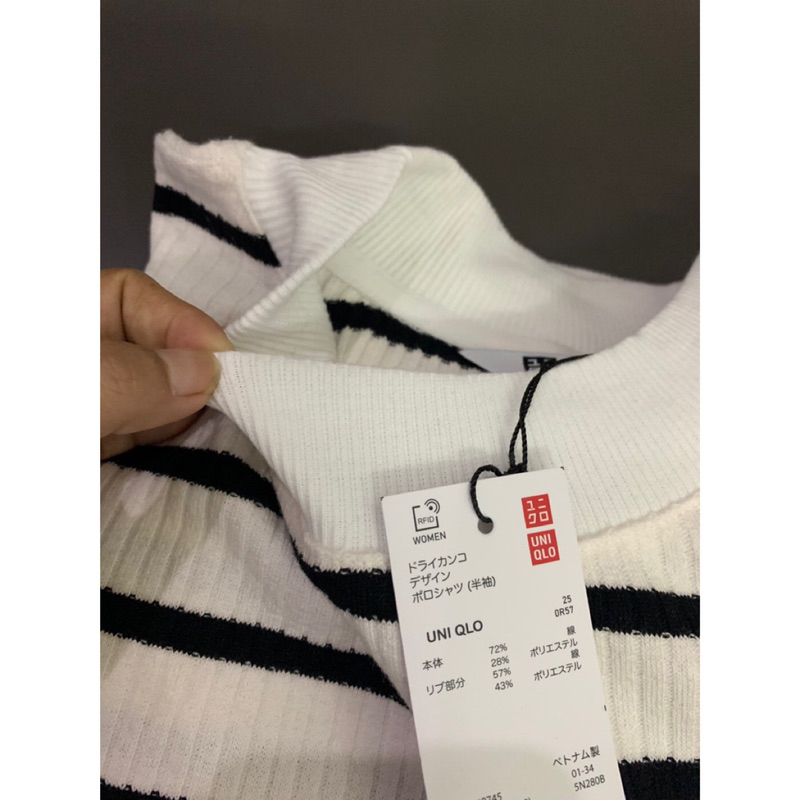 Áo Uni*** tay dài gân sọc xuất xịn