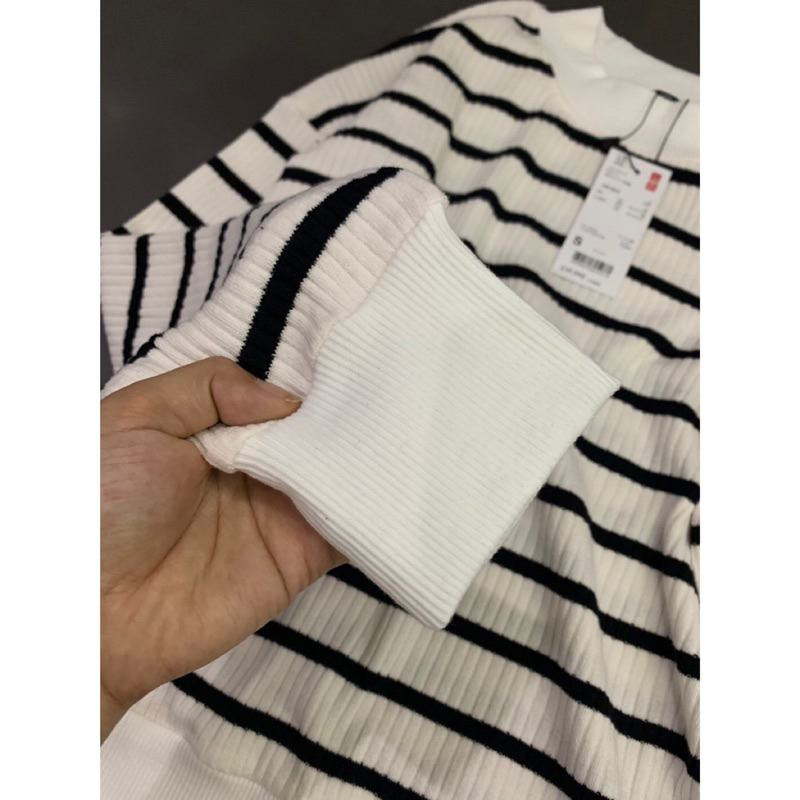 Áo Uni*** tay dài gân sọc xuất xịn