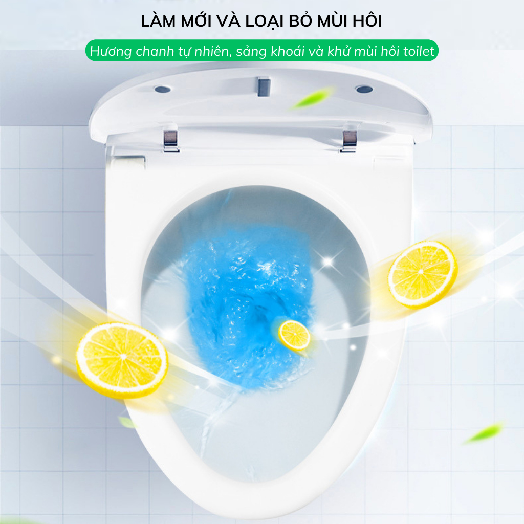 Viên thả bồn cầu sạch khuẩn thơm mát tẩy sạch mảng bám khử mùi diệt vi khuẩn toilet chai thả bồn cầu thế hệ mới