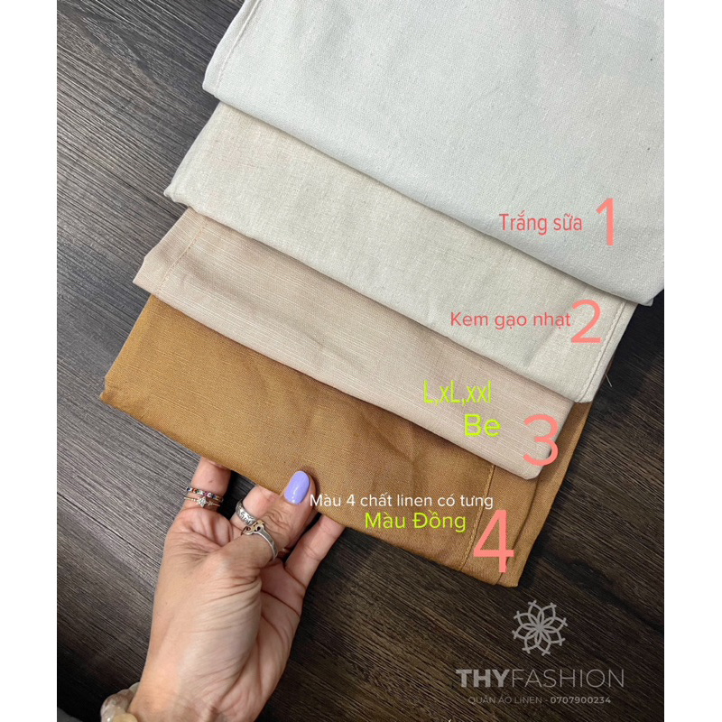 QUẦN LINEN BAGGY TRƠN 9 TẤC- 47-72KG