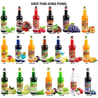Siro Thái Lan DingFong đủ mùi 760ml Syrup si rô Pixie