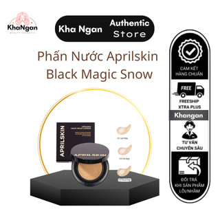 Phấn Nước Che Phủ Hoàn Hảo Aprilskin Black Magic Snow Cushion