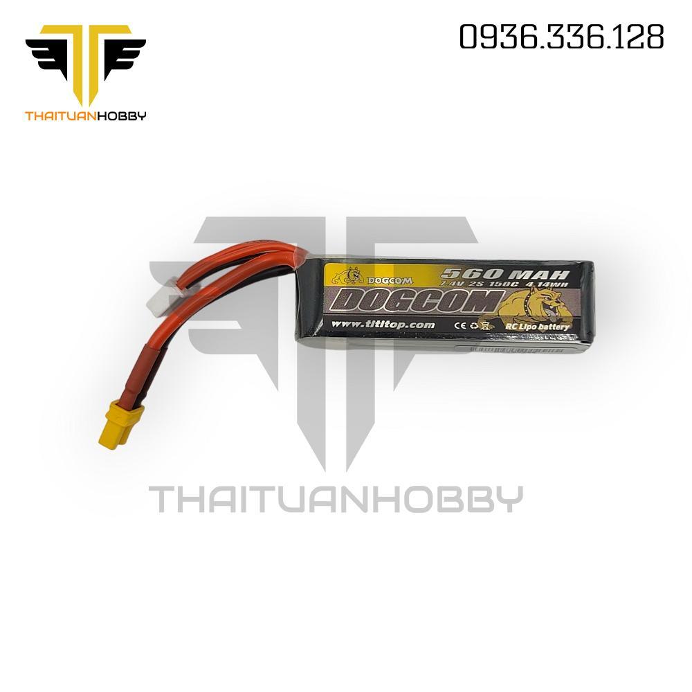 Pin Lipo Dogcom 560mah 2s 150c