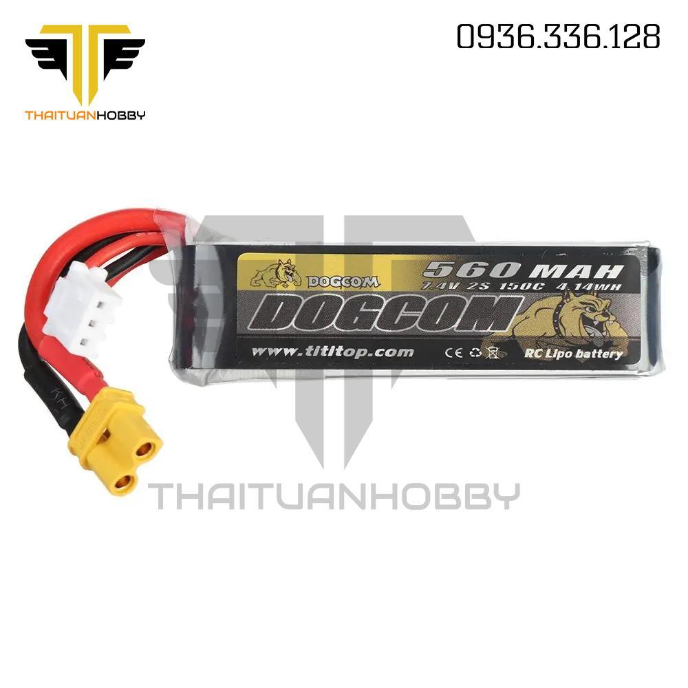 Pin Lipo Dogcom 560mah 2s 150c