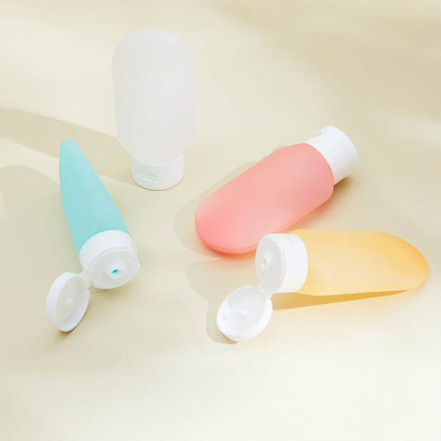 Túi chiết kem sữa rửa măt, dầu gội, mỹ phẩm đi du lịch nhiều màu dung tích 60ml dễ chiết.