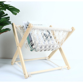 Giỏ đựng sách trang trí phòng Studio phong cách Boho 002