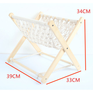 Giỏ đựng sách trang trí phòng Studio phong cách Boho 002