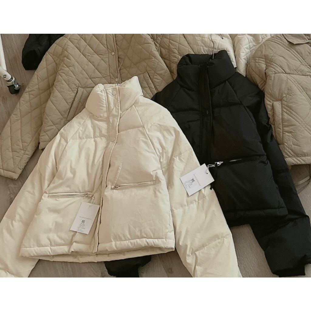 Áo Phao 2 túi khoá CC  - MIDISTORE