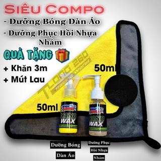 Compo Dưỡng Bóng Dàn Áo Và Phục Hồi Nhựa Nhám Nano CÓ tặng KHĂN