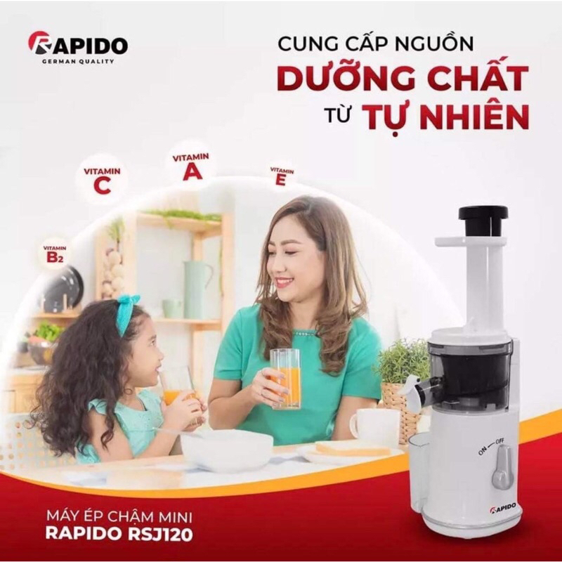 Máy ép chậm Mini Rapido RSJ120