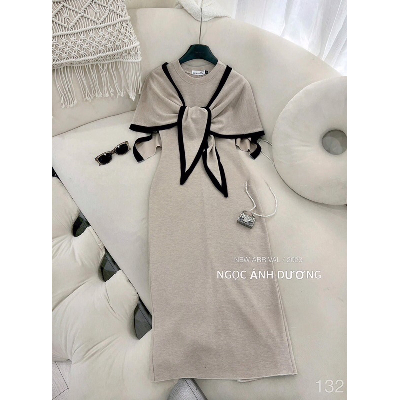 Váy len body Kèm Khăn Len Mix Rời Hàng QCCC Loại 1