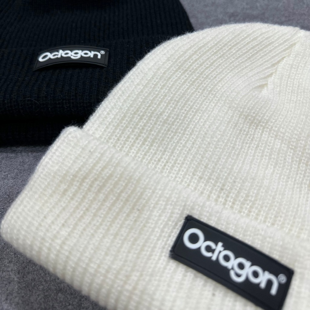 Mũ Len Beanie Dệt Kim Unisex Phong Cách Hàn Quốc Octagon