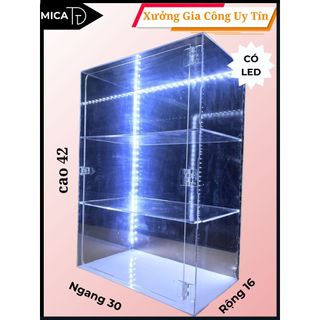 Tủ đựng nước hoa- mỹ phẩm có đèn led -2mm&3mm