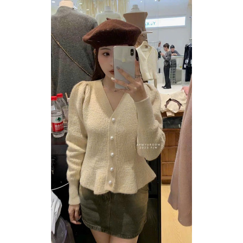 ÁO LEN CÚC NGỌC DÁNG XOÈ HÀNG L1