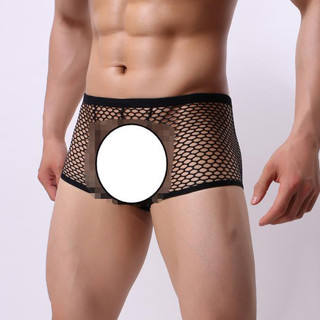 Quần lót nam boxer cao cấp chất liệu thun lưới lỗ to, Quần sịp nam boxer thun lưới lỗ to co dãn 4 chiều - 888