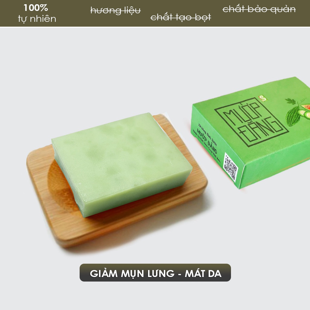 Xà Bông HTX Sinh Dược Thành Phần Tự Nhiên Mướp Đắng, Nghệ Mật Ong 100g