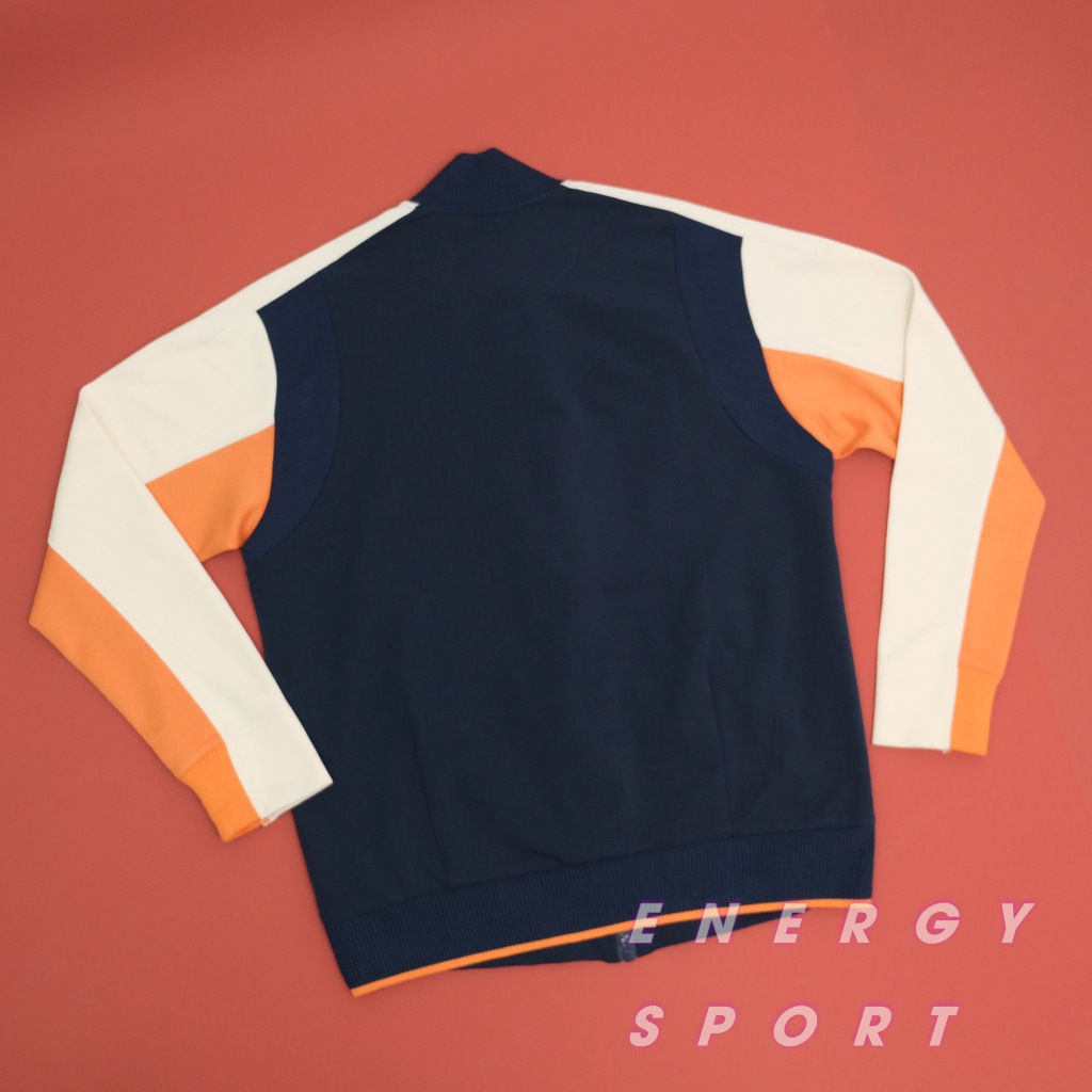 Áo Khoác Bomber Thể Thao Unisex Adidas VRCT Jacket Kem/Navy - DX8408