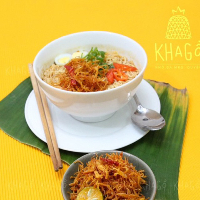 KHÔ GÀ NGUYÊN VỊ 300gr | KHA GỒ | Không lá chanh, không bơ tỏi |  Ăn Vặt Văn Phòng, Du Lịch, Tết, Sài Gòn Ngon