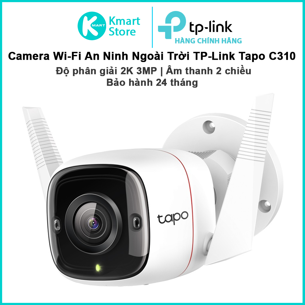 Camera Wi-Fi An Ninh Ngoài Trời TP-Link Tapo C310 3MP | Âm thanh 2 chiều - Hàng Chính Hãng