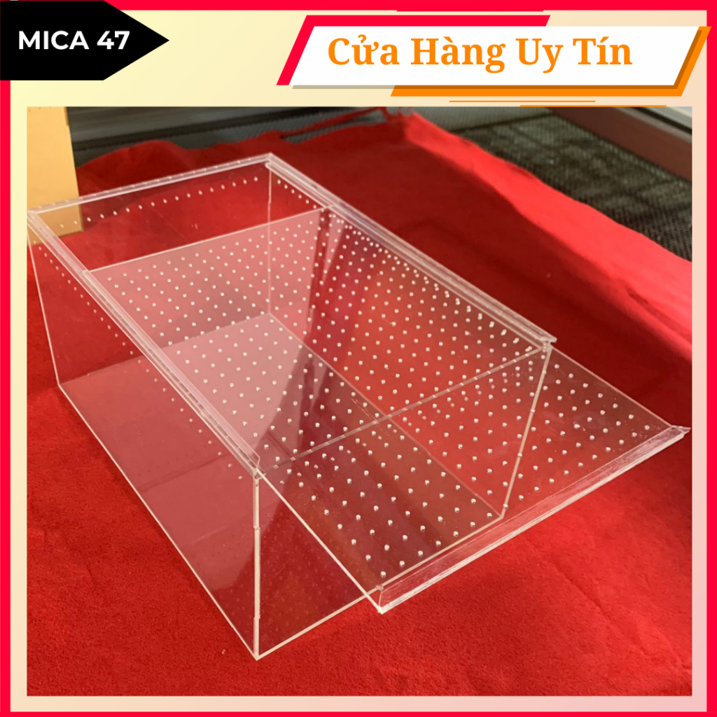 Tank Nuôi Bò Sát Côn Trùng- Chuồng Mica Trong Suốt (nhận đặt kích thước theo yêu cầu)