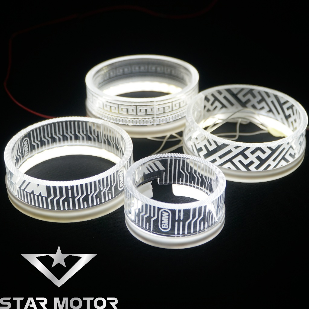 Vòng thiên thần 3D trang trí mặt Led xoay Sharingan