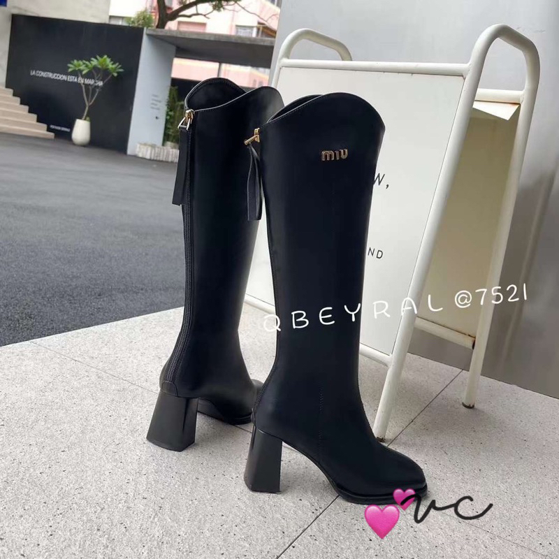 💕💕💕Bốt đùi da Qbel da mềm 2 màu