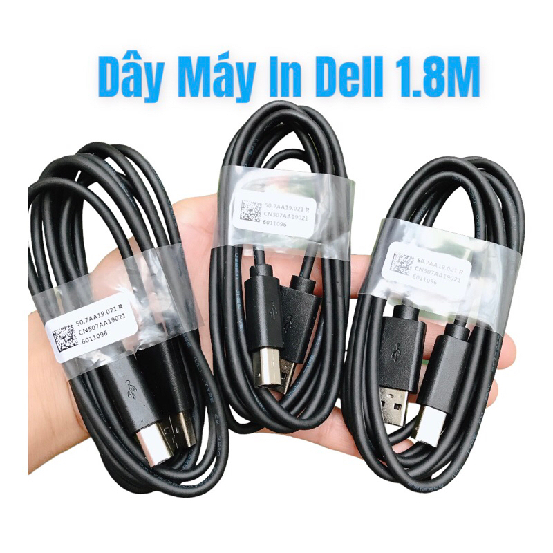 Dây Cáp Máy In Dài 1.5M 1.8M Dell HP Dây Cáp Kết Nối Máy Tính Với Máy In.
