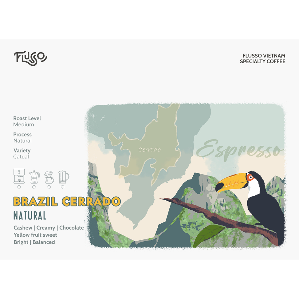 Cà phê Espresso Brazil Cerrado