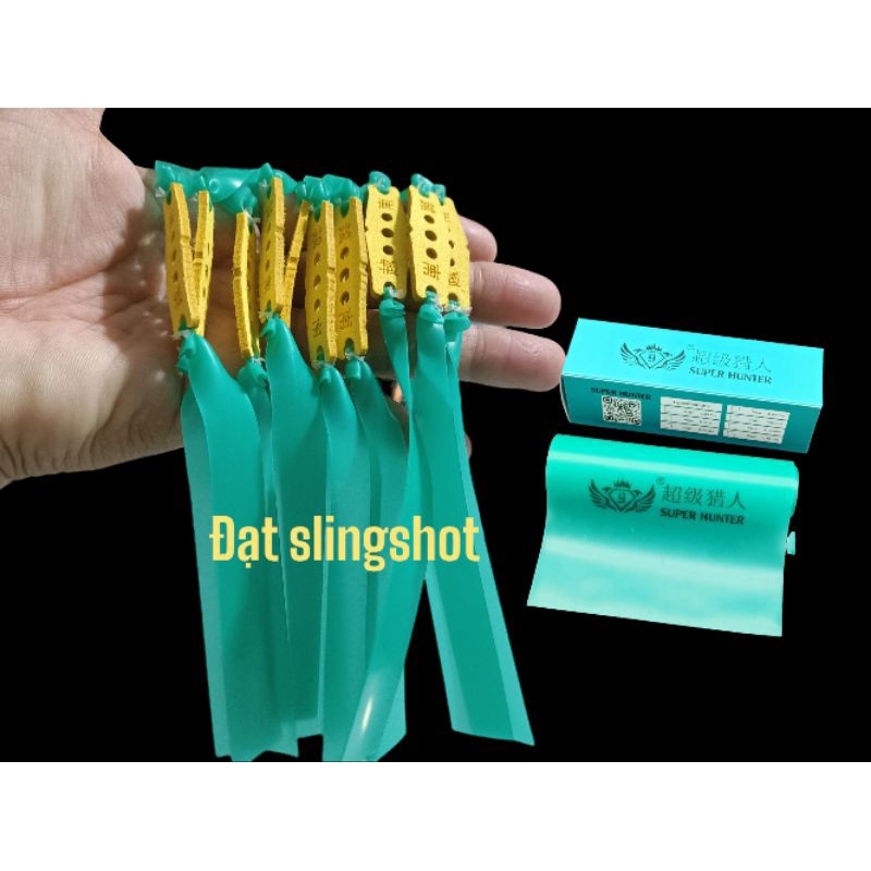 Một bộ dây super hunter xanh ngọc cột sẳn khổ full, kéo tới má