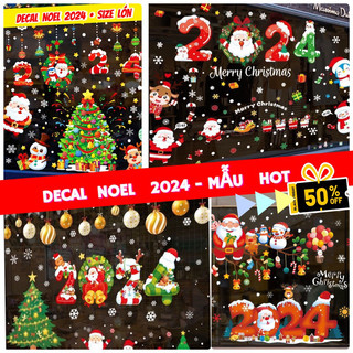 Decal dán Noel trang trí - Tranh dán tường trang trí giáng sinh