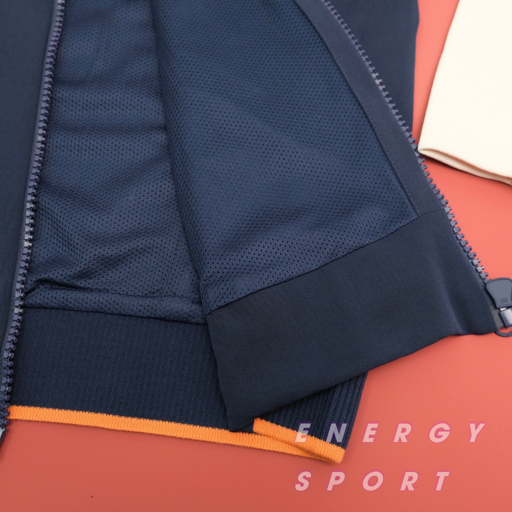 Áo Khoác Bomber Thể Thao Unisex Adidas VRCT Jacket Kem/Navy - DX8408