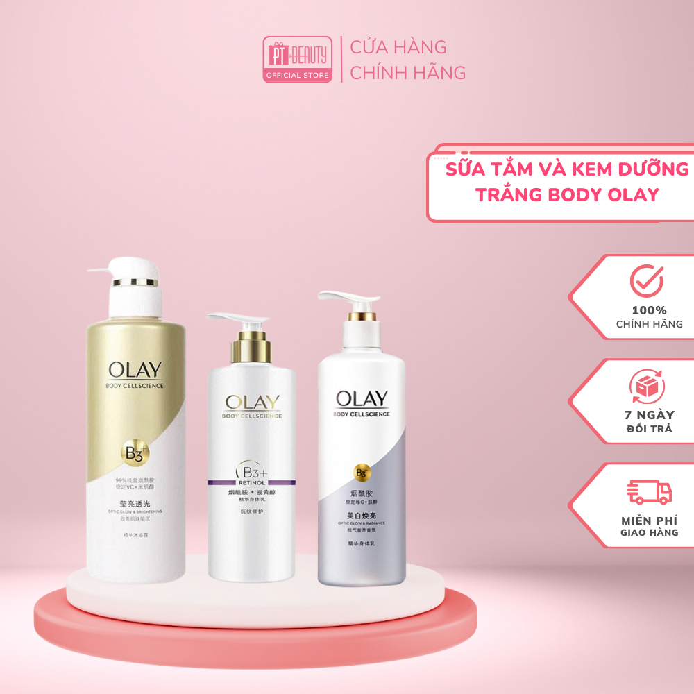 Sữa Dưỡng Thể Trắng Da OLAY Vitamin B3+ Retinol/Vitamin C Olay Bright Ultra Whitening