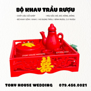 Khay trầu sinh lễ cưới hỏi, khay trầu ngày cưới & Phụ kiện mâm quả cưới hỏi - TONY HOUSE WEDDING
