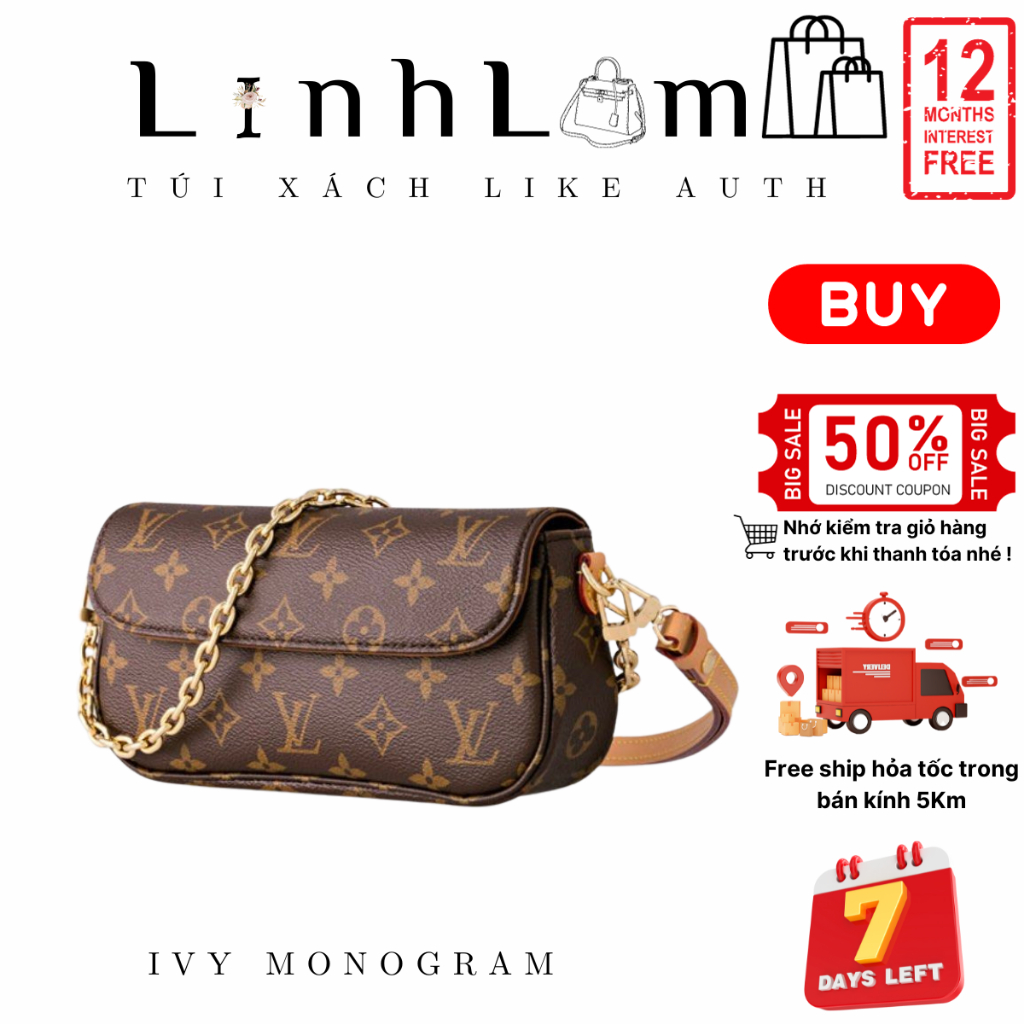 Túi Kẹp Nách L.V FAVORITE MM, Size 23, Chất Liệu Da Bò Tấm, Form Chuẩn Auth, Full 2 Box, Bảo Hành 6 Tháng
