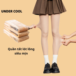 Quần tất giữ nhiệt nữ lót lông UNDERCOOL co dãn màu da đen siêu ấm mùa đông cực ấm đại hàn QT02